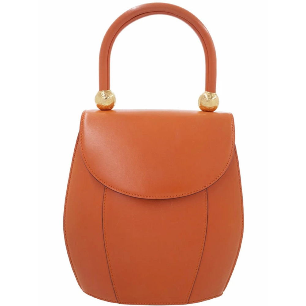 Celine Starball Shoulder bag Leather Orange